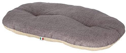 Kerbl Liegekissen Loneta (Farbe Beige/Grau, L x B x H 64 x 48 x 7 cm, Hundekissen, beidseitig verwendbar) 80354