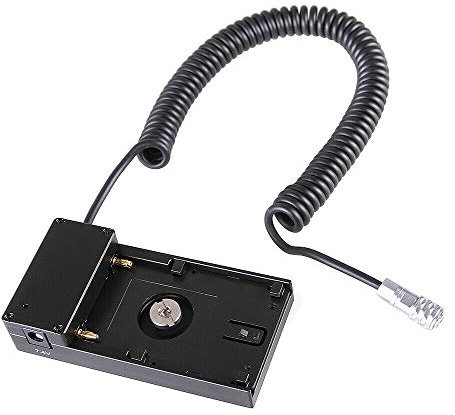 Fotga Ausziehbares Netzadapterkabel für NP-F970 Akku Buckling Board auf Blackmagic Pocket Cinema Kamera 4K 6K BMPCC 4K Kamera und Sony NP-F970 F960 F770 F750 F570 F550 Akku
