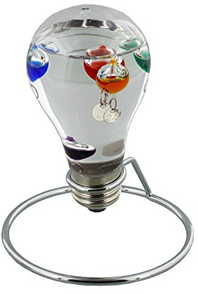 Wm.Widdop Light Bulb Galileo on Metal Stand 14cm