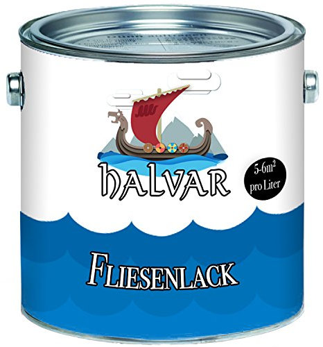 Halvar skandinavischer 2-K Fliesenlack glänzend weiß grau schwarz ALLE RAL - hochdeckender zwei Komponenten-Fliesenlack (2,5 L, Anderer RAL-Farbton (Bitte RAL Wert senden))