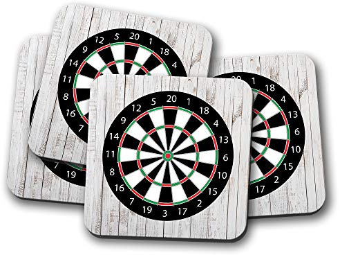 4er-Set – Dartscheibe Untersetzer – Pub Game Dad Brother Uncle Sohn Geburtstag Geschenk #4643