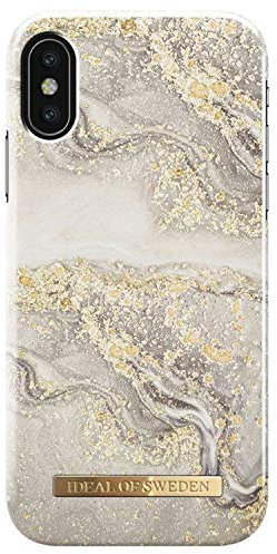 iDeal of Sweden Back Cover kompatibel mit iPhone X,iPhone XS - Multi, Sparkle Greige Marble