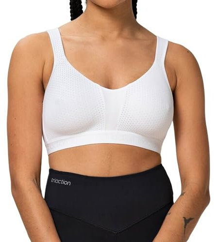 TriAction Damen Energy Lite Ex Sports Bra Non-wired, Weiß, 80E EU