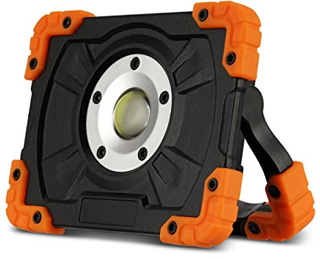 REV FLOOD, LED Arbeitsleuchte mit Akku, 5W, 500lm, IP44, schwarz-orange