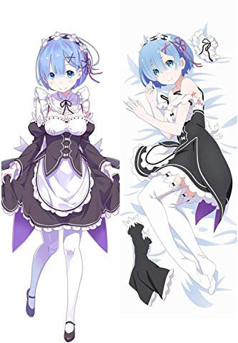 retsamradassaT Re:Zero ReZero Re Zero Re: Zero Rem Anime Dakimakura Body Hug Kissenbezug – 150 x 50 cm (Pfirsichhaut)