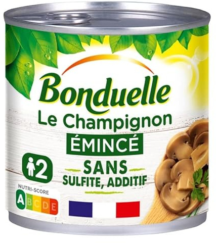 BONDUELLE - Il fungo, schiacciato, 230 g, 4 pezzi