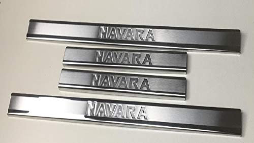 mne parts für Navara D40 2004+ Einstiegsleisten Schwellerleisten 4tlg Edelstahl