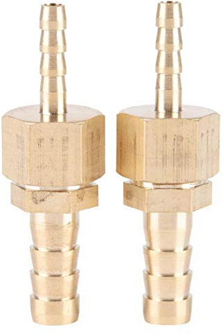 Akozon Laiton Barb 4-8mm Raccord Tuyau Tuyau Barb Queue Réducteur Réducteur Plug Connecteur Adaptateur Lot de 2