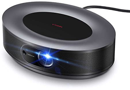 NEBULA Projecteur vidéo 1080p, NEBULA par Anker Cosmos Full HD 1080p, projecteur de Divertissement à Domicile, projecteur extérieur, Android TV 9.0, 4K Pris en Charge, Noir