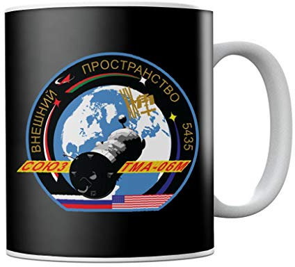 Nasa Roscosmos TMA 06M Soyuz Spacecraft Mission Patch Mug