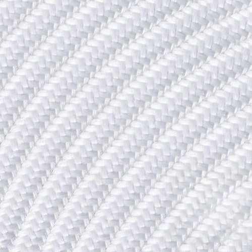 Home Sweet Home Cordon de fer à repasser | commande par mètre | Blanc | coton | cordon d'alimentation 3 fils | câble textile 3x0.75m² | approuvé par VDE | faites votre propre lampe unique