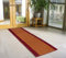 Bravich Pain Solid Border Pattern Very Long Hallway Hall Runner Narrow Rugs Custom Length Terracotta Stair Carpet Mats 60x120CM (2'X4')