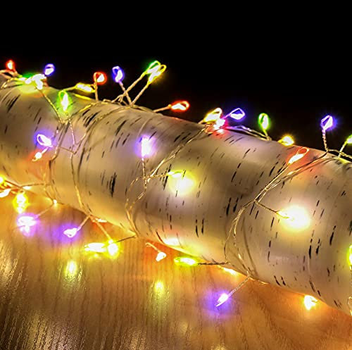 Snowtime 200 4m Copper Wire Cluster Lights With Multi-Colour LEDs