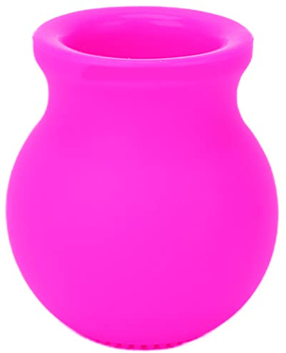 Lip Plumper Gerät Lippen Enhancer Plumper Gerät Schönheit Mund Schnell Gesicht Sauber Massage Silikon Lippenpumpe Mit Pinsel(Rosa)