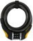 MAGNUM PLUS HLK402 Magflex Coil Combo Lock, Black, 185cm x 12mm