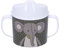 Sterntaler Baby Unisex Trinkbecher Baby Kinder Henkeltasse Elefant und Hase - Trinklernbecher, Trinkflasche - dunkelgrün