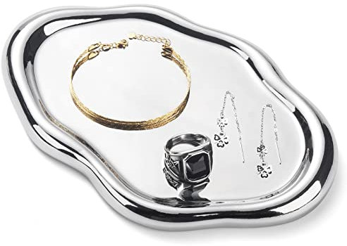 Bandeja de Joyas, Bandeja de Anillo de Cerámica, Organizador de Joyas, Bandeja de llaves, Estante de Joyas, Día de la Madre, Navidad, Acción de Gracias, Regalo de Cumpleaños para Mujeres