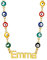 Supcare Custom Namenkette Evil Eye Halskette Damen Mischfarbig Rund Augen Choker Charm Bösen Blick Nazar Boncuk Goldkette Necklace Mode Lucky Amulett Schutz Glücksschmuck für Jahrestag