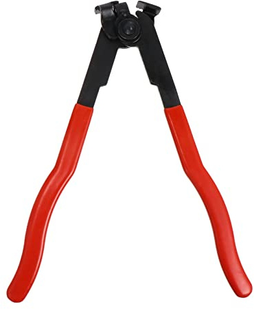 YARNOW Swivel Flat Band Hose Clamp Pliers Steel Repair Tool Locking Ratchet Non-Slip Handle Air Condition Removal Long Reach