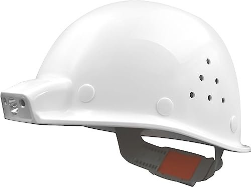 Bauhelm mit LED, Mustbau Sicherheitsheilm, 5-Stück Arbeitshelm Schutzhelm für 53-65 cm Kopfumfang verstellbar, mit Schweißband, EN397