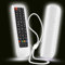 Case for Samsung TV Remote, Cover for Samsung Remote Control for Smart TV Universal Replacement Silicone Sleeve Skin with Lanyard Glow in The Dark White