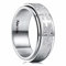 King Will 8mm Lord's Prayer Rotatable Ring Stainless Steel Ring Comfort Fit Wedding Band Rings For Men Women 9