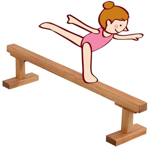Schwebebalken Schwebebalken Für Gymnastik Zu Hause, Holz Pro Kinder Training Laufbalken Für Kleinkinder, Schwebebalken Turngeräte Für Einsteiger Sportler Kinder Praxis ( Size : 150cm(59.1in) long/8cm(