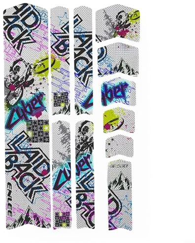 bicycle frame stickers,Bicycle Mountain Bike Frame Protection Film,DIY bike frame tape for Mountain Bike Road Bike(B)