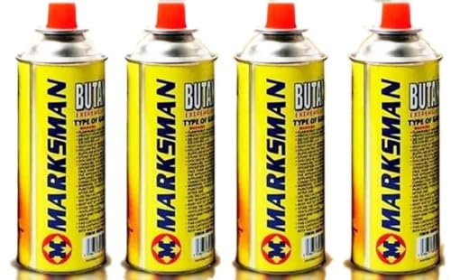 Marksman 8 BUTANE GAS BOTTLES CANISTER CAMPING HEATER COOKER BBQ MegaBargain
