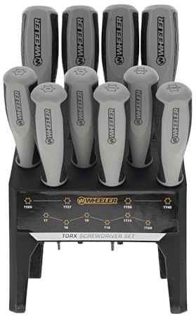 Wheeler 10 Piece Torx Benchtop Screwdriver Set