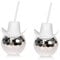 Paociuro 2Pcs Disco Ball Cups with Straw, Disco Flash Ball Cocktail Cup, Disco Cowboys Hat Cups, Flash Cocktail Cup Silver+White Easy to Use