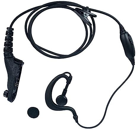 budiniao Ear Hanger Headphone Communication Surveillance Earpiece with Microphone Walkie-talkie Earhook Outdoor Listen Device