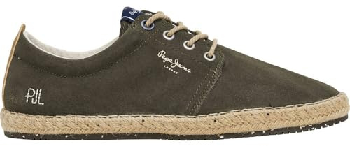 Pepe Jeans Tourist West grün Leder bluchers Schuhe
