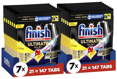 Finish Ultimate All in 1 Citrus Spülmaschinentabs 294 Finish Caps (14 x 21 Finish Caps)