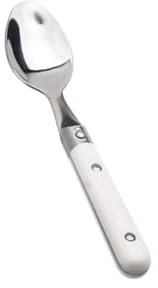 BLMAGS wunderschönen Einfaches Messer, Gabel und Löffel, Geschirr, Edelstahl, Besteck-Set, Heim- und Küchenbesteck, Besteck-Set (weiß) Praktisch