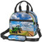 BKDODKS Vielseitige Lunchtasche mit Traktor unter blauem Himmel und weißen Wolken, isolierte Lunchtasche mit verstellbarem Riemen, perfekt für Erwachsene