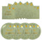 EVYIENEN Lot de 50 assiettes et serviettes en carton vert sauge Happy Birthday, assiettes à dessert 25 x 17,8 cm, assiettes à dessert 25 x 16,5 cm, serviettes de fête jetables, assiettes en carton,
