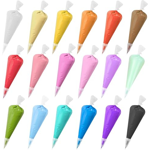Cream Kit, 18 Colors Fake Whipped Cream Glue Clay - 100ml Large Rainbow Simulation Cream with Piping Tips, DIY Craft Supplies for Phone Case Jewelry Making