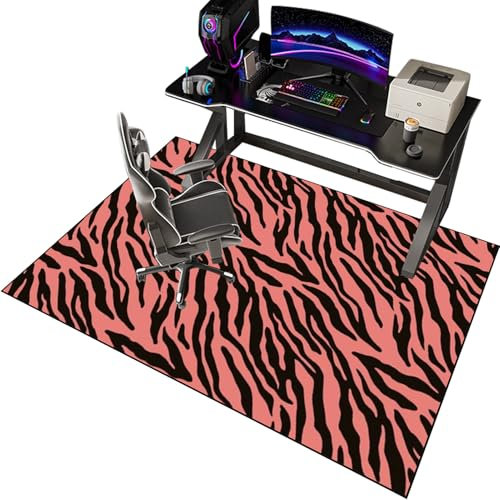EYKWKB 160 x 200 cm Tapis Gaming Sol pour Sols durs Tapis de Chaise pour Moquette et Parquet Tapis de Protection de Sol Tapis Chaise Gaming Antidérapant Tapis protège-Sol pour Chaise de Bureau