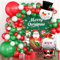 Weihnachtsballons, [56 Stück] luftballons weihnachten, Weihnachten Ballons Girlande, Bunt Frohe weihnachtsballons, Weihnachtsdeko luftballon, Schneemann, christmas balloons für Weihnachtsparty Deko