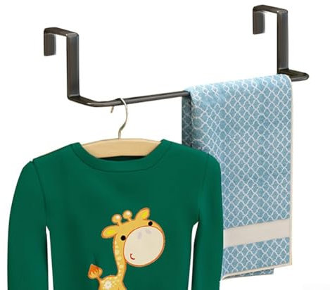 Zeroupshop Toallero radiador con fuerte soporte para colgar artículos húmedos, tendedero plegable para radiador, soporte para toallas, secadora de ropa (negro, pequeño)