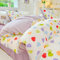Nayoroom Bettwäsche 220x240 Bunt Herz Lila Bettbezug Set Violett 3teilig Modern Herzen Aesthetic Cute Renforce Mikrofaser Bettwäsche-Set mit Reißverschluss und 2 Kissenbezüge 80x80
