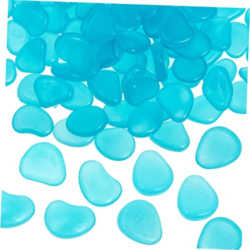 COSMEVIVI 100piezas Piedras Fluorescentes para Decoración De Rocas Brillantes Accesorio De Piedra para Pecera