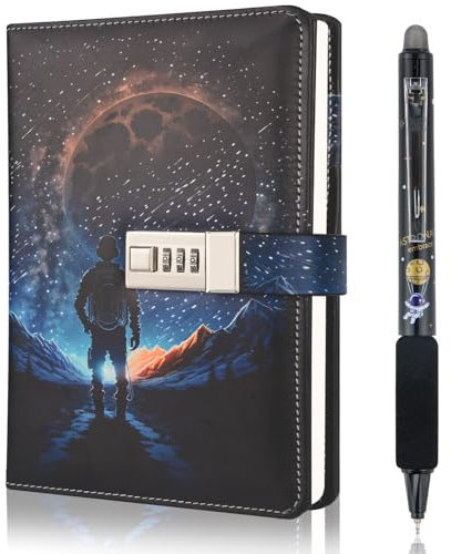 Xourspaty Diario Segreto Ragazzi Bambino, Regalo Ragazzo 7 8 9 10 11 12 13 14 Anni, Diario con Lucchetto per Ragazzi, Compleanno Regali per Ragazzo Cancelleria Quaderno Penna