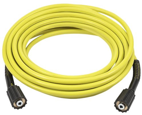 10M Hochdruckreiniger Schlauch Flexibel Hochdruckschlauch Hochdruckreiniger mit M22/14-Steckverbinder PVC Scheibenwaschanlage Schlauch dür den Außenbereich, Autowäsche (10M)