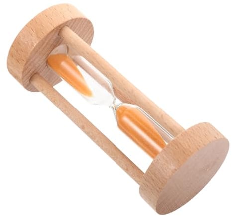 JECOMPRIS Sablier en Orange 3 Minuteur Décoratif pour Maison et Bureau Horloge de Sable Moderne pour Jeux et Exercices Accessoire de Décoration Unique