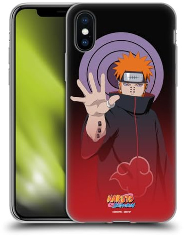 Head Case Designs Offizielle Naruto Shippuden Pain Darsteller Kunst Gelhülle [Militärischer Schutzgrad] Kompatibel Mit Apple iPhone X/iPhone XS Und Kompatibel Mit MagSafe