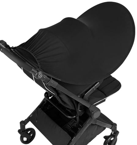 Yanayi Extension De Pare Soleil Pour Poussette, Couverture Solaire pour la Poussette de Bébé, Protection UV Extensible Réglable Parasol pour Poussette Extérieur Accessoires Voyage Été