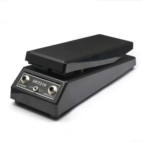 DF2210 Wah Pedal für E-Gitarre und Bassgitarre, 26cm Smooth Sweep Effektpedal mit Ein-/Ausschalter, klassischer Wah-Wah-Sound für Rockmusiker