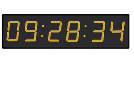 Minuteur numérique LED 4 pouces, horloge électronique 6 chiffres avec alarme et télécommande Utilisation multiscénario(Silver)